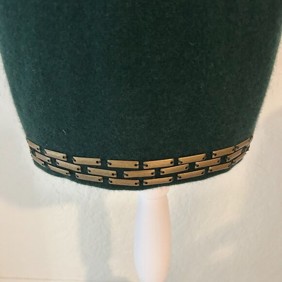 Nieman Marcus Forest Green Embellished 100% Cashmere Dress - Picture 3 of 7